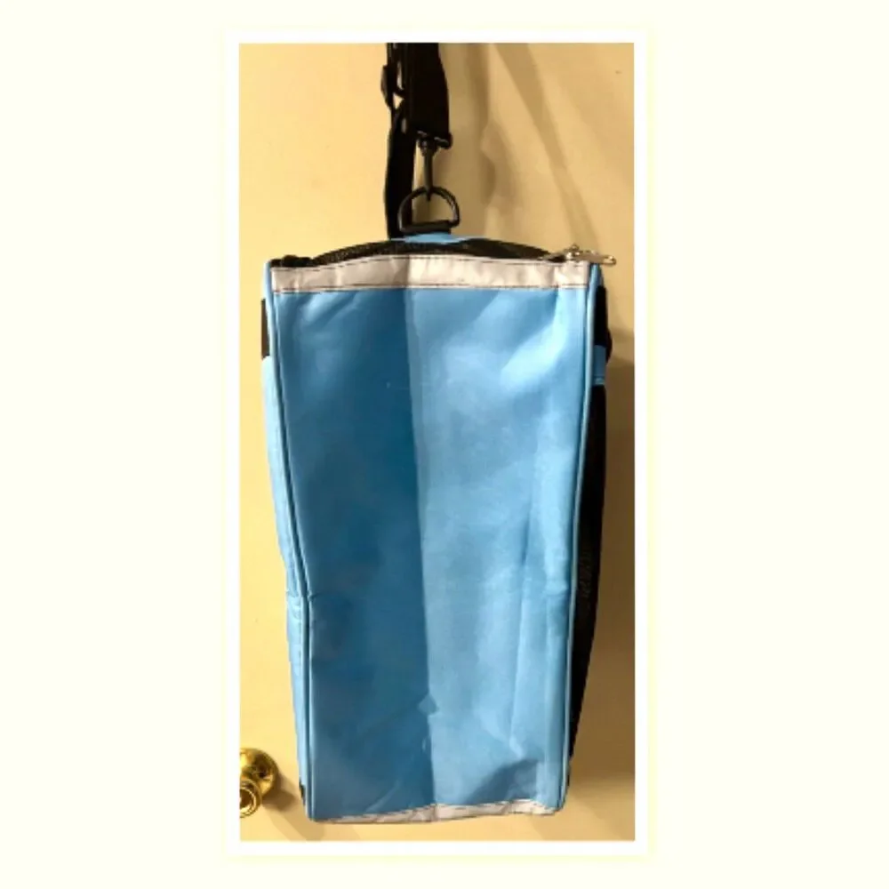 Blue/Black Soft-Sided Pet Carrier